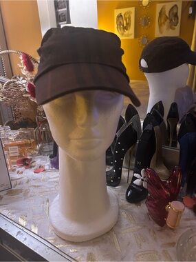 Burberry Brown Plaid Cadet Hat